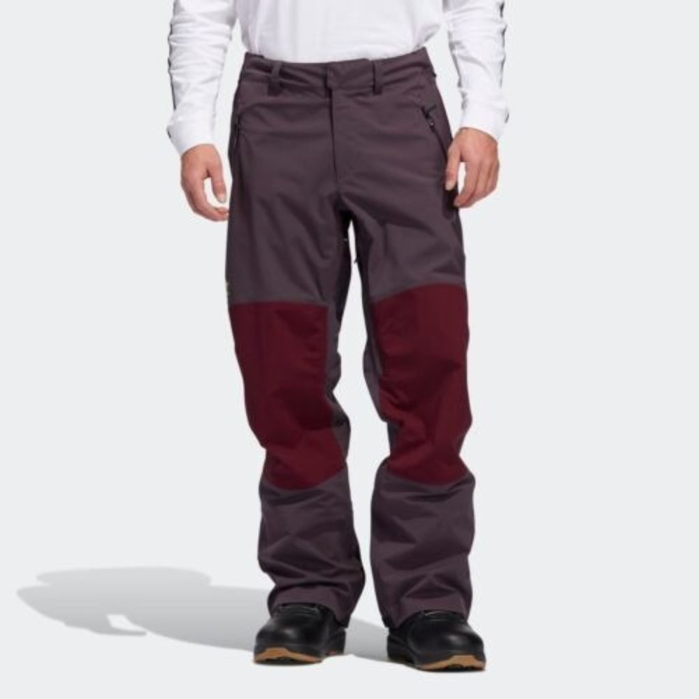 Adidas 20K Fixed Pants Waterproof Snowboarding Ski Red Maroon Unisex Sz S FJ7505